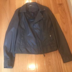 Jou Jou Women’s Faux Leather Moro Biker Jacket